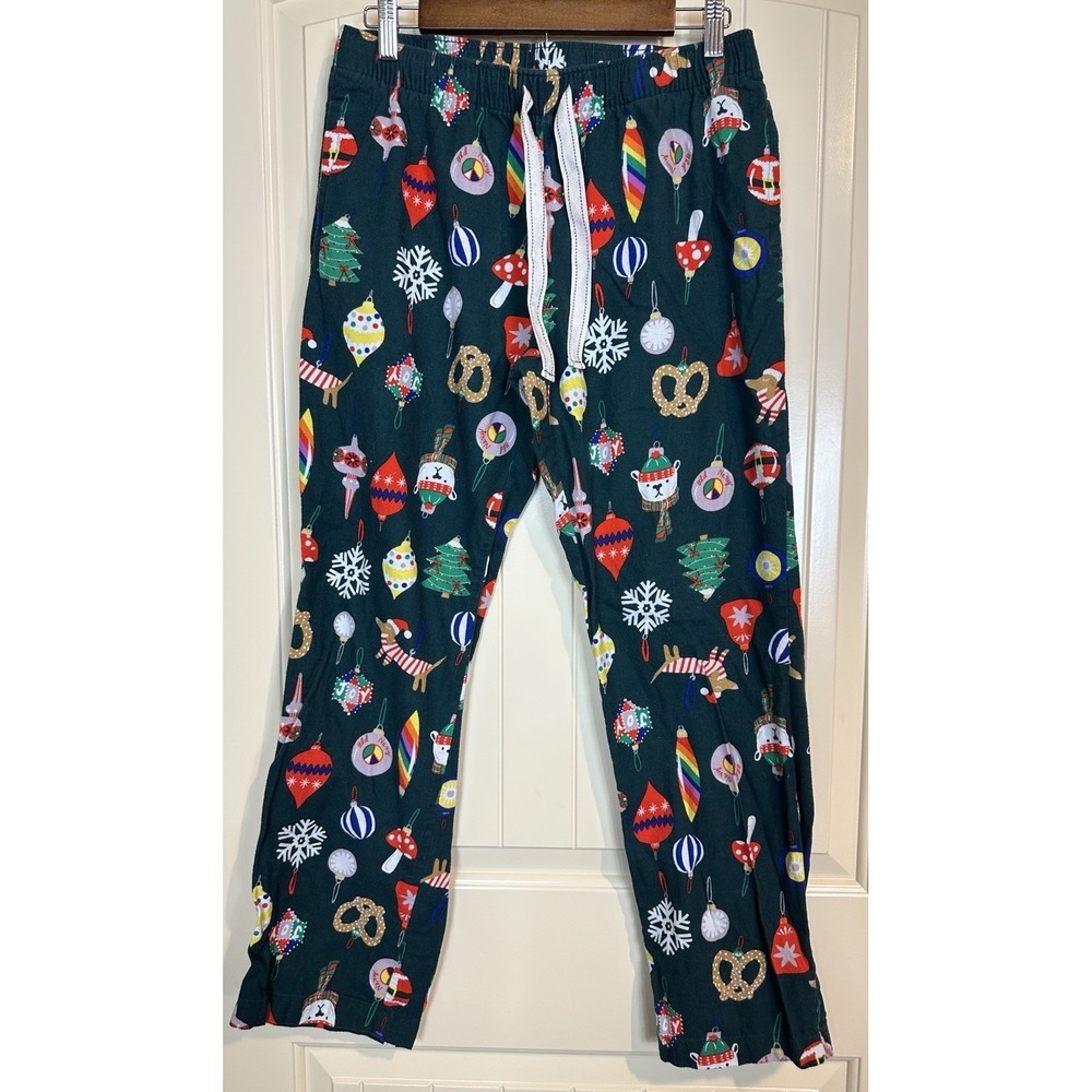 Old Navy Medium Emerald Isle Flannel Pajama Pants Christmas Holiday Lounge